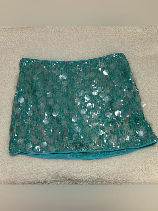 Makemechic Pants - MakeMeChic Women’s Teal Sequin Skort Small NWT
